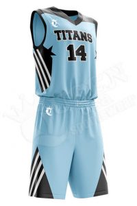 Basketball Uniform - Blue Devils style