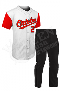 Tackle Twill Baseball Uniform - Orioles Style