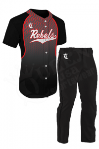 Custom Baseball Uniform - Mustangs Style