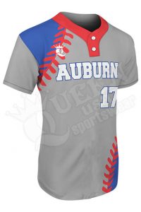 Sublimated Two-Button Jersey - Auburn Style