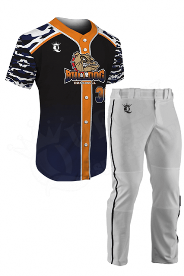 Custom Baseball Uniform - Mustangs Style