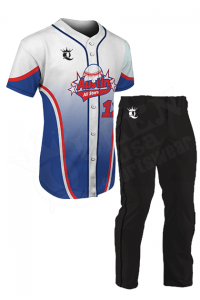 Custom Baseball Uniform - Mustangs Style