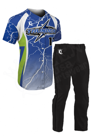 Custom Baseball Uniform - Mustangs Style