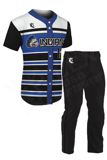 Custom Baseball Uniform - Mustangs Style