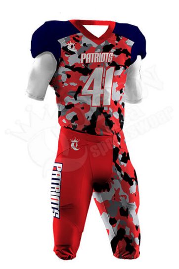 Sublimated Football Uniform - Patriots Style