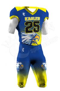 Sublimated Football Uniform - Patriots Style