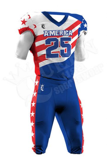 Sublimated Football Uniform - Patriots Style