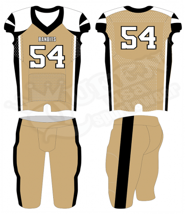 Semi-pro Football Uniform - Rebels Style