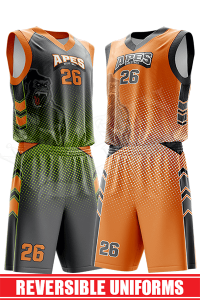 Reversible Basketball Uniform - Gators style