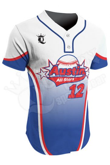 Sublimated Two-Button Jersey - Austin All Stars Style