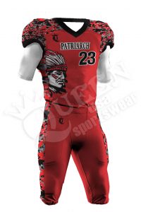 Sublimated Football Uniform - Bulldog Style