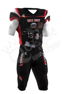 Sublimated Football Uniform - Bulldog Style