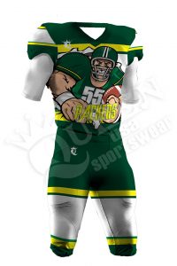 Sublimated Football Uniform - Bulldog Style