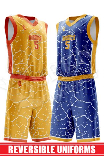 Reversible Basketball Uniform - Wolfpack style