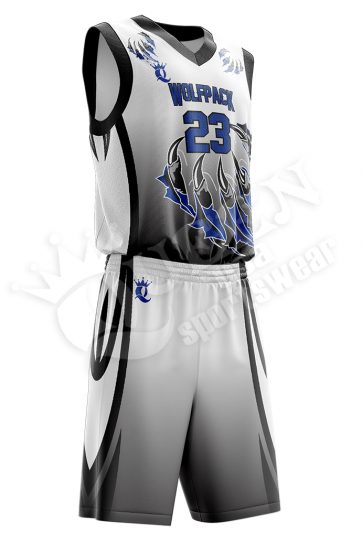 Basketball Uniform - Wolfpack style