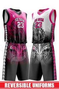 Reversible Basketball Uniform - Wolfpack style