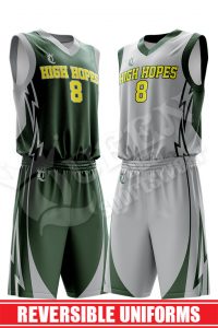 Reversible Basketball Uniform - Wolfpack style