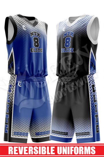 Reversible Basketball Uniform - Wolfpack style