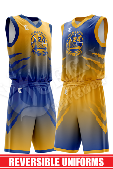 Reversible Basketball Uniform - Sonics style