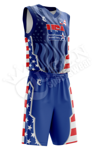 Reversible Basketball Uniform - USA style