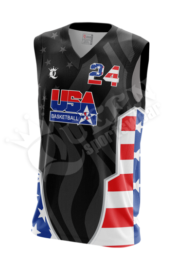 Sublimated Basketball Jersey - USA style