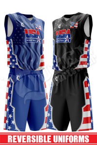 Reversible Basketball Uniform - USA style