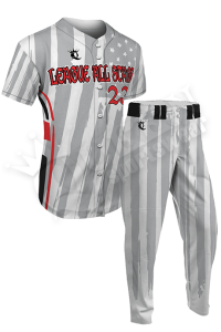 Custom Baseball Uniform - League All Stars Style