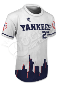 Crew Neck Baseball Jersey - League All Stars Style